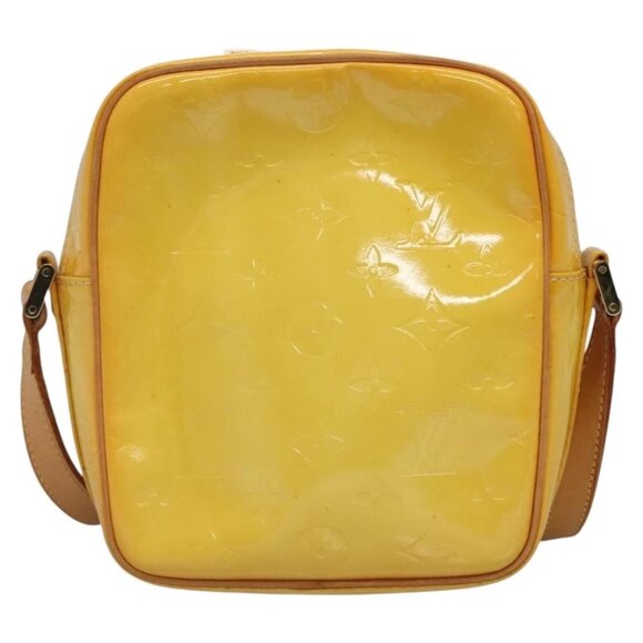LOUIS VUITTON Monogram Vernis Wooster Bag Lime Yellow M91075 LV Auth ep9753 - Picture 8 of 16